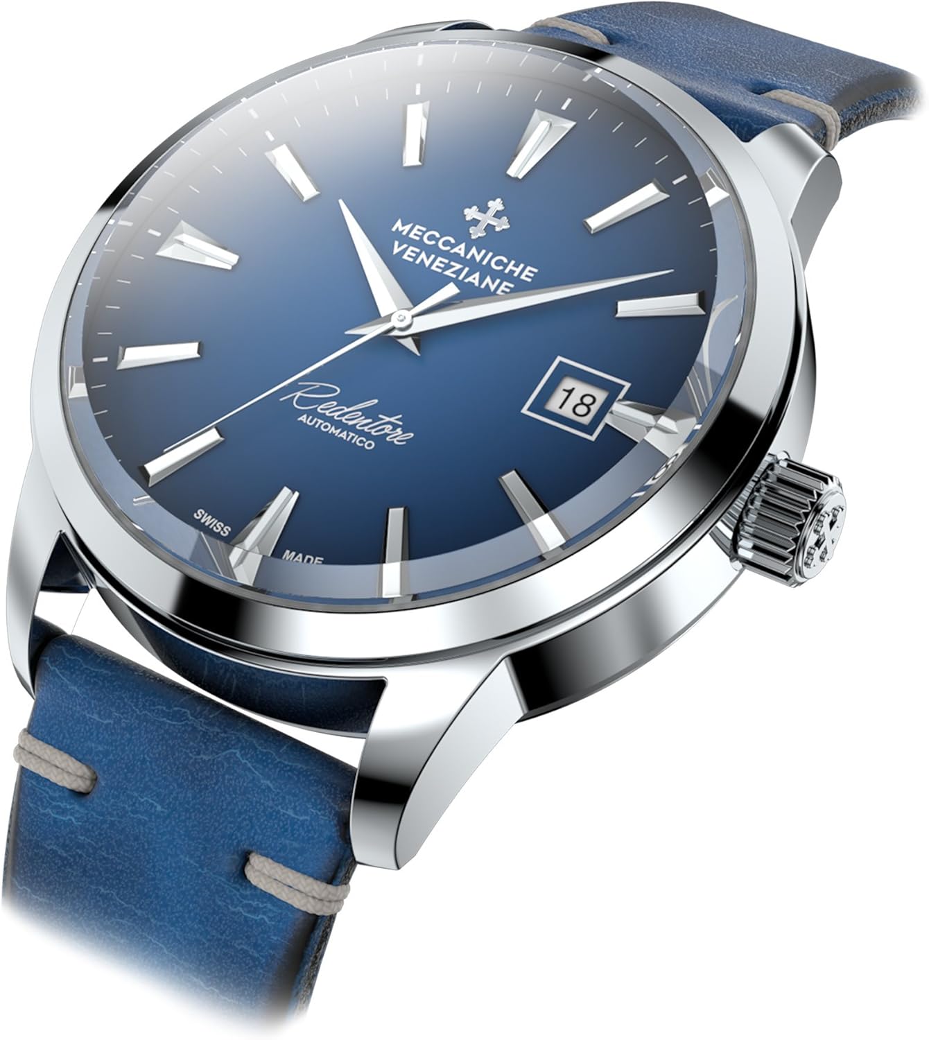 MECCANICHE VENEZIANE REDENTORE Cobalto Swiss Automatic Men's Classic Watch Amazon.co.uk Watches