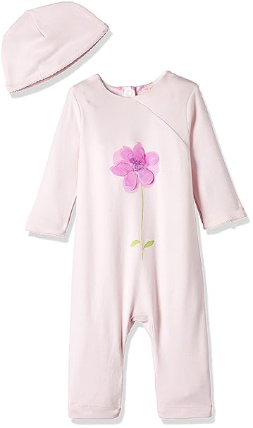 Baby Girls Romper Suit (MA442-1_Pink_0-3 Months)
