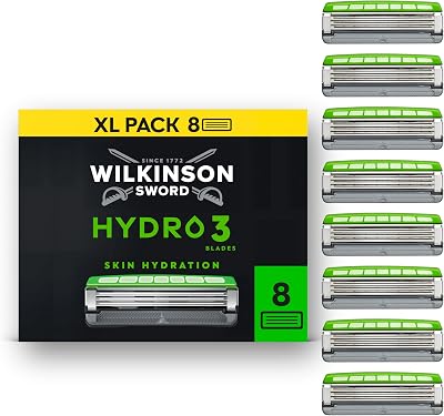 Hydro 3 Rasierer-Ersatzklingen, 8er-Pack
