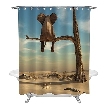 Amazon Com Mitovilla Elephant Stands On Thin Branch Of Withered