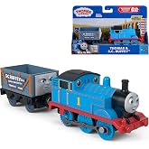Thomas &amp; Friends Motorized Thomas Engine &amp; S.C. Ruffey Truck | Fisher-Price Battery-Powered Toy Train &amp; Vehicle for Preschoolers, Classic Characters from the Railway Series