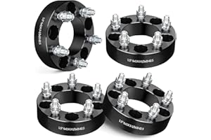 EVIL ENERGY 5x4.5 Wheel Spacers 1.5 inch Compatible with Mustang 1964-1968&1994-2014, 5x114.3 mm 5 Lugs 82.5 mm Hub Bore 1/2x20 Studs Black, Not Hubcentric