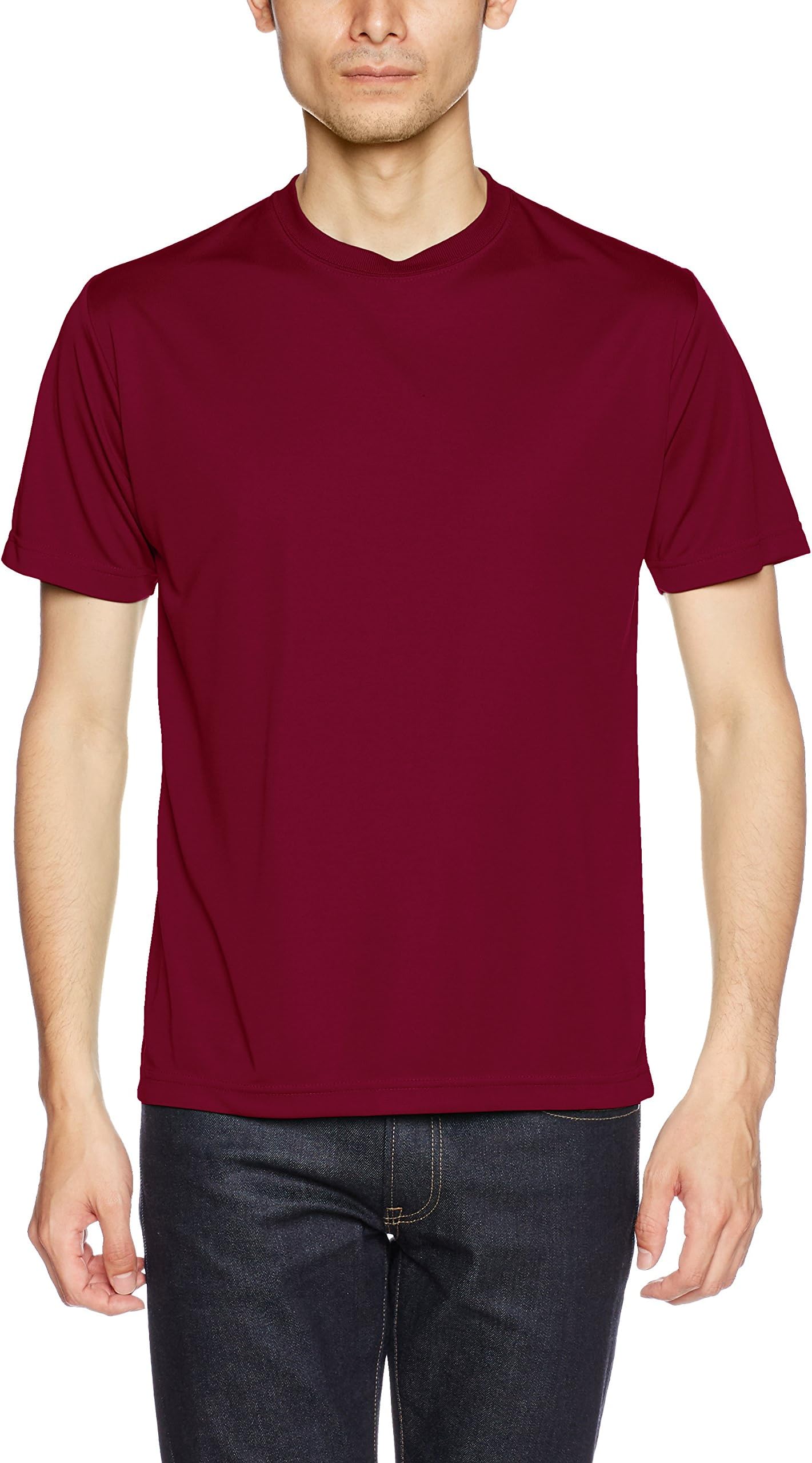 United Athle Men's 4.7 oz. Dry Silk Touch Tee M Burgundy