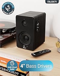 Majority D40 Active Bookshelf Speakers | Powered