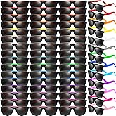 Oleitodh 96 Pack Neon Sunglasses Party Favors Bulk, 16 Colors Neon Party Sunglasses 80's Style Colorful Novelty Cool Sun Glasses for Classroom Prize, Goody Bag Filler, Birthday, Kid Teen Adult