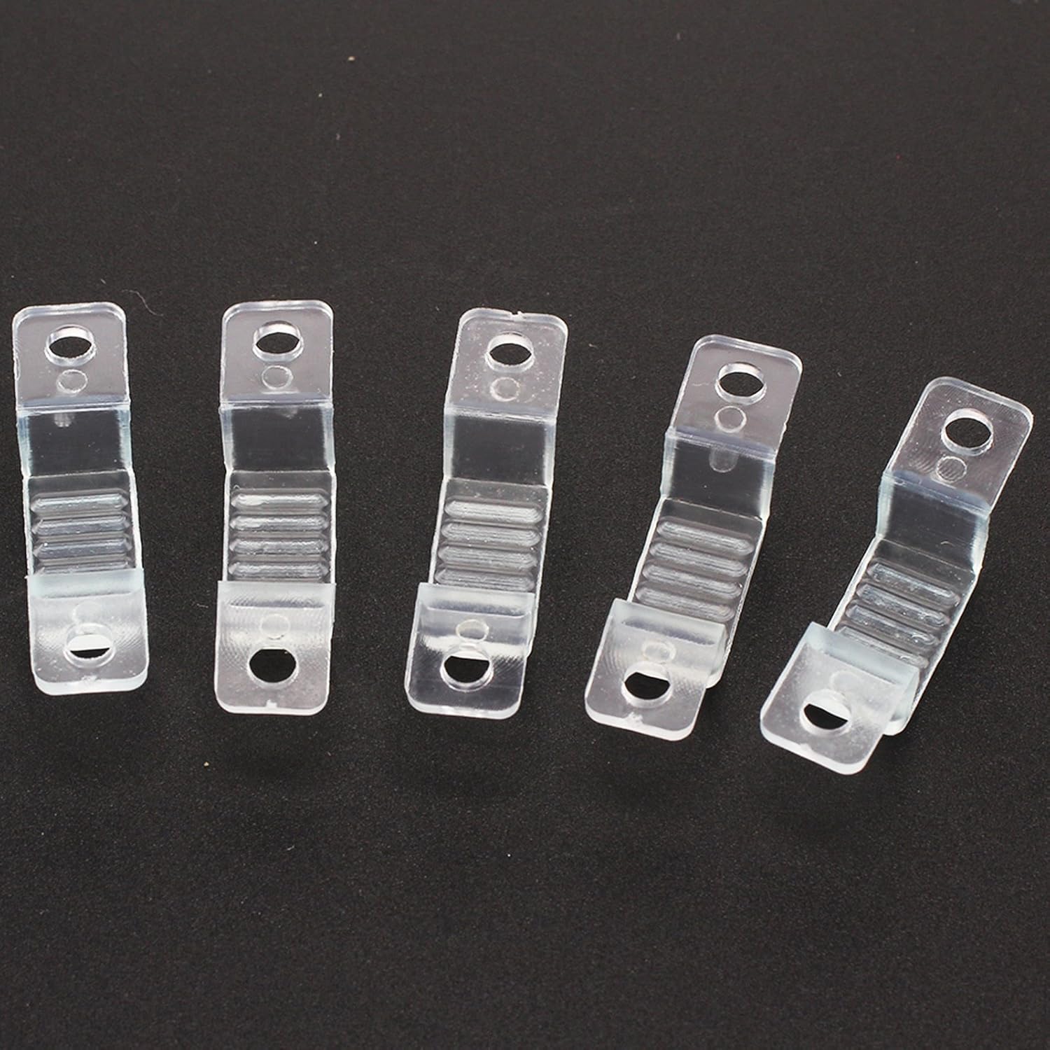 JSG Accessories® Mounting Brackets Cler Soft Fixing Clips for 10mm Wide