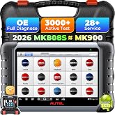 Autel Scanner MaxiCOM MK808S: 3000+ Active Tests 28+ Service as MK900-BT | 2026 Bidirectional OBD2 Tool as MaxiCheck MX900 MX808S MK808BT, Full System Diagnose, FCA &amp; SGW, 200+ Car Brands, 4+64G OS11