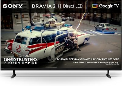 BRAVIA 2ⅡTV 50 Pouces; Smart TV 4K (Google TV); processeur X1; Conversion ascendante 4K; Compatible Dolby Atmos et DTS:X; Compatible PS5; modèle 50S25M2; année 2026