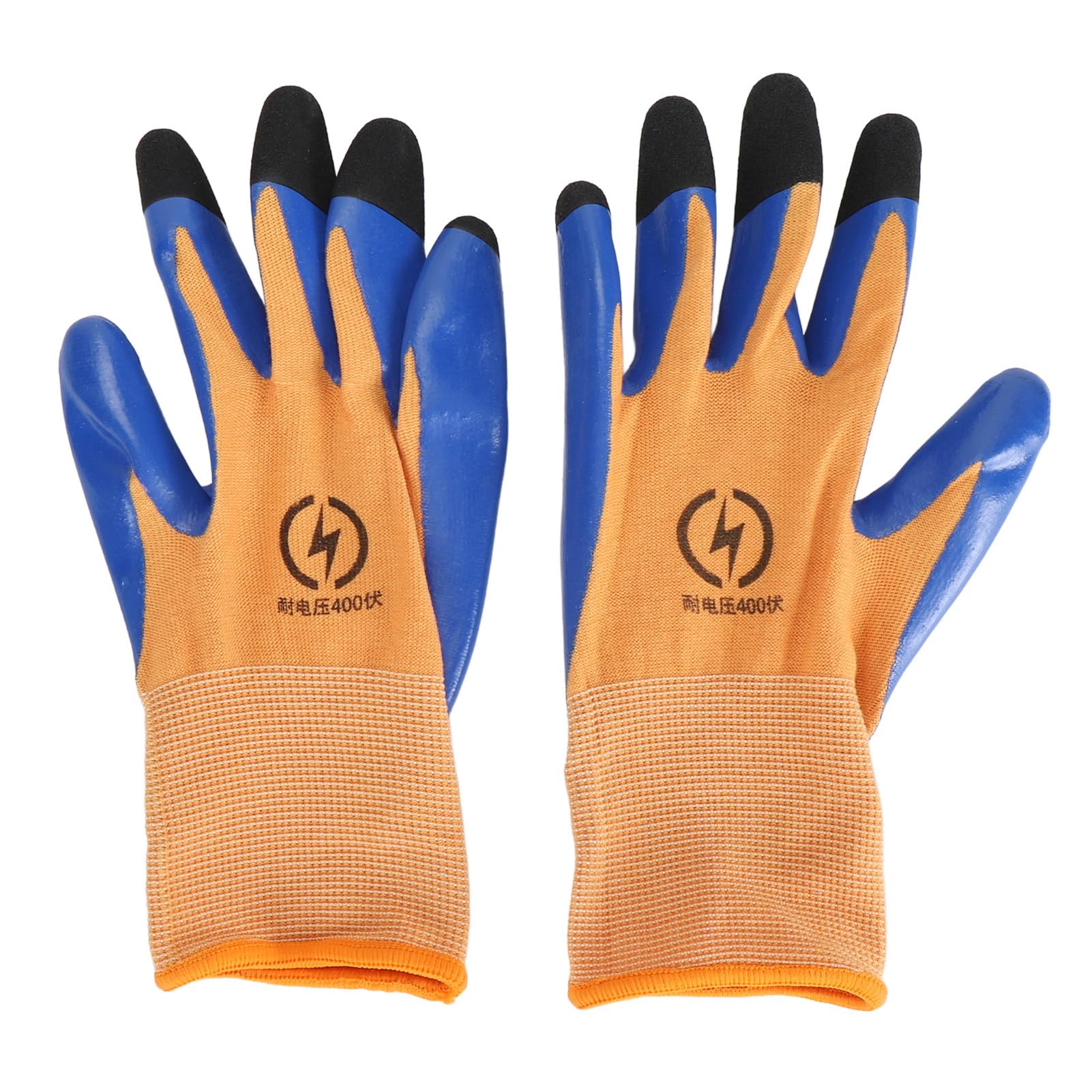Ejoyous Electrical Insulated Gloves, Flame Retardant Touch Screen Rubber Low Voltage Voltage Insulating Gloves for Electrician Repair 400V