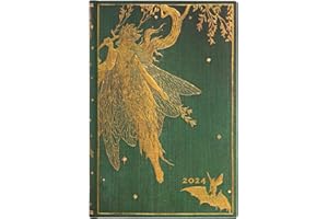 Paperblanks | 2024 Olive Fairy | Lang’s Fairy Books | 12-Month | Mini | Day Planner | Elastic Band Closure | 416 Pg | 80 GSM