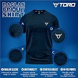 TORO ACTIVA Pack of 3 Mens Workout Short Sleeve T-Shirts Athletic Fit view 3