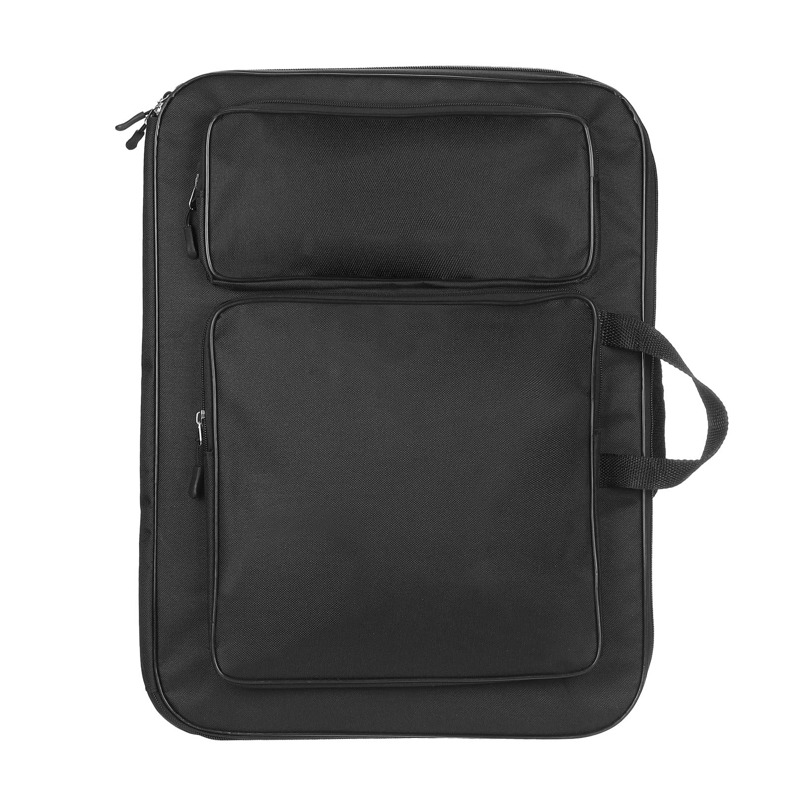 PATIKIL 14.2" x 19.3" Drawing Backpack, Drawing Handbag Storage Organizer Folder for Artist Drawing Art Portfolio, Black