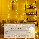 Ollny Fairy Lights Battery Operated 15m 150 LEDs Warm White IP44 view 2