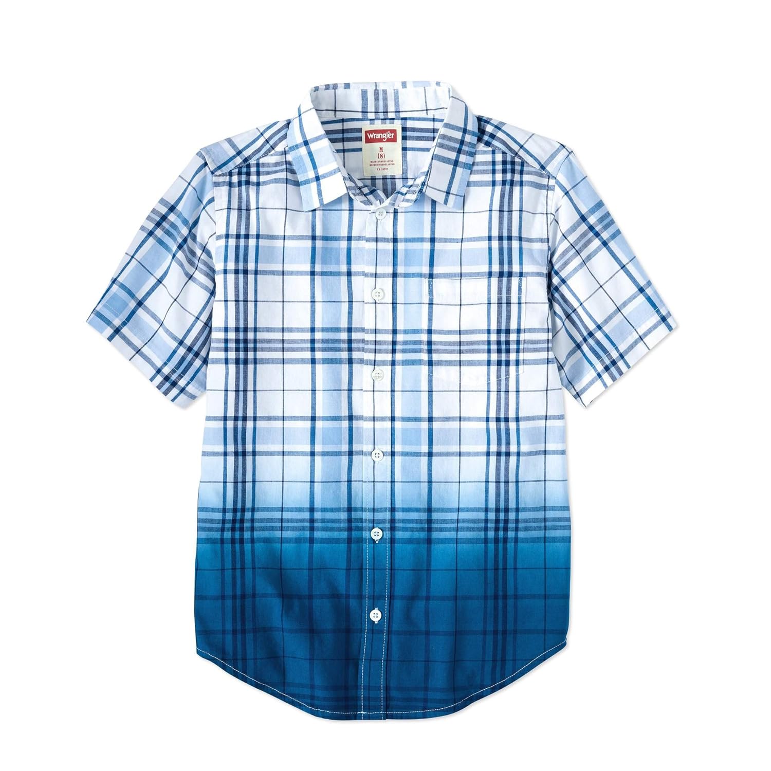 wrangler short sleeve button up shirts