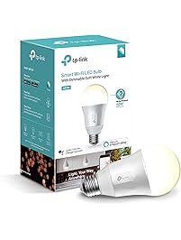 Kasa Smart Wi-Fi LED Light Bulb by TP-Link - Soft White, Dimmable, A19, No Hub Required, Works with Alexa and Google Assistant (LB100)