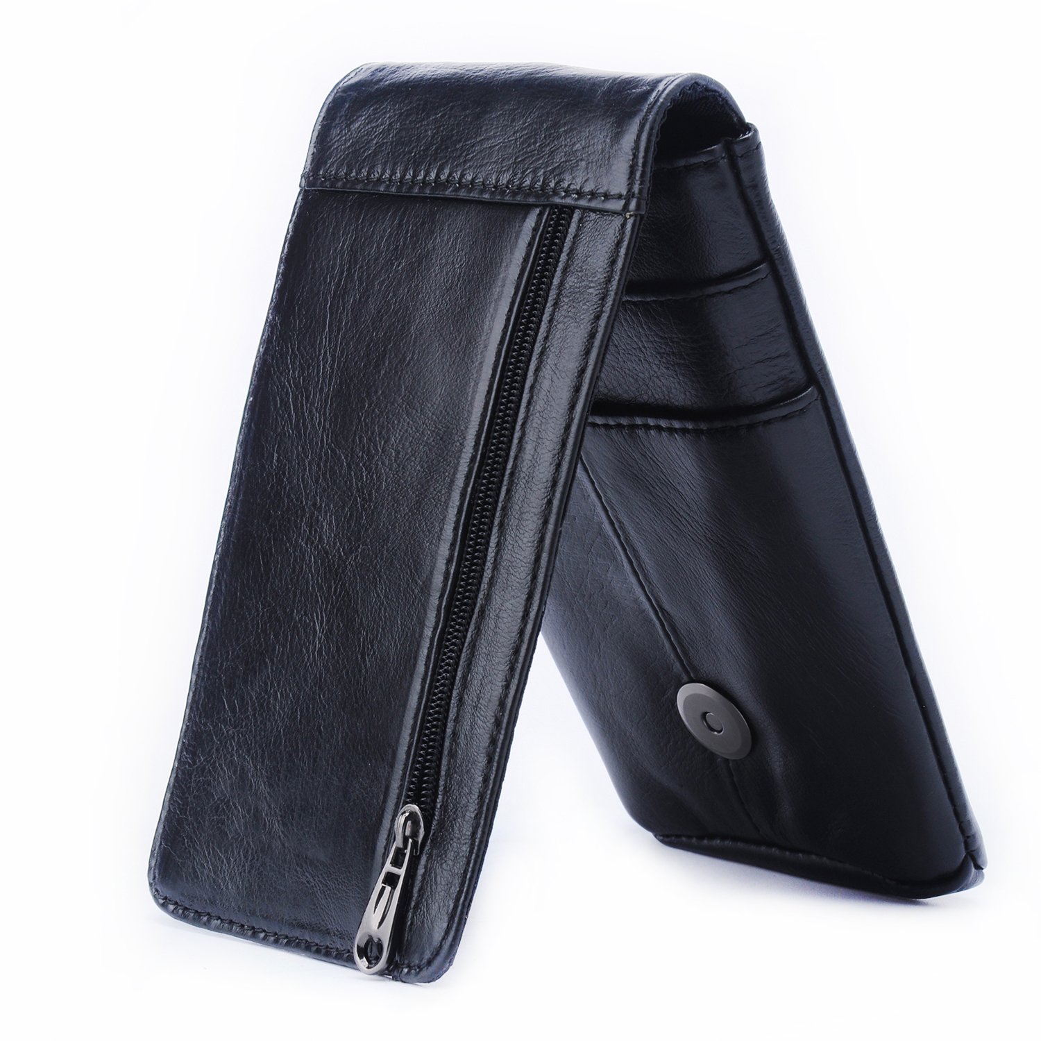 Hengying Cuero de las del bolso del monedero multi bolsillo de la