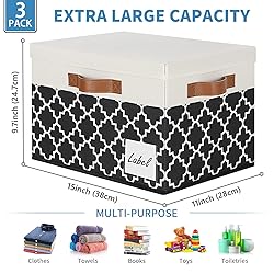 GhvyenntteS Large Storage Bins with Lids