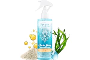 Wave Shield Leave In Heat Protecting Spray, Natural Detangling Hair Primer and Heat Protectant Spray for Hair - Curls by the 