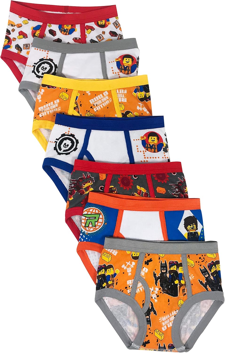 LEGO Boys' Toddler Movie 2 7-Pack Briefs: Clothing