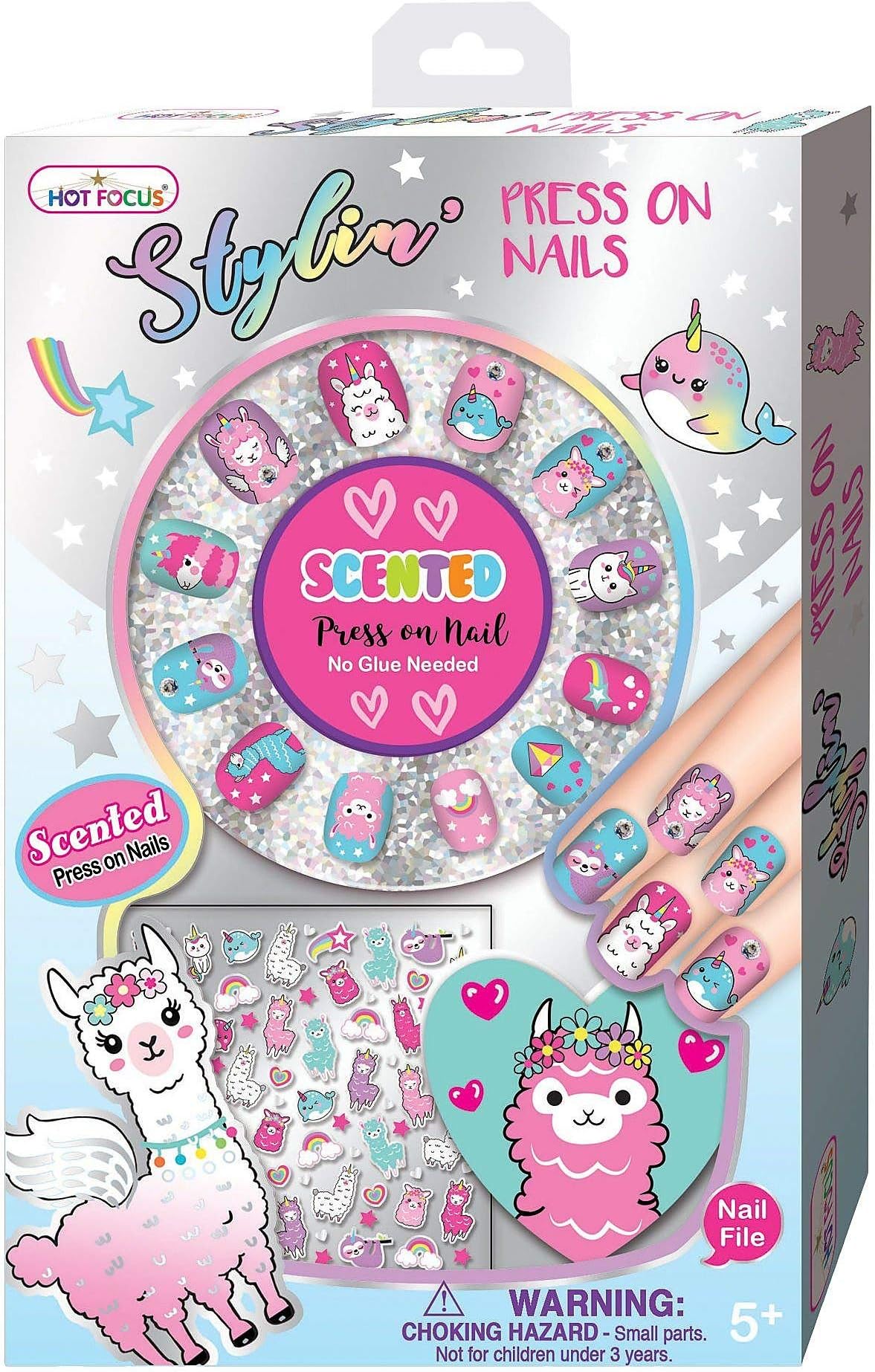 Hot Focus Stylin Press On Nails - Magical Friends - Tween Product (033MF)