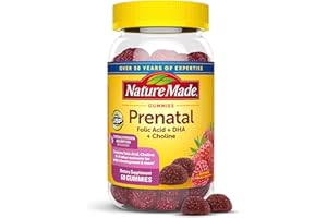 Nature Made Prenatal Gummies with DHA and Folic Acid, Prenatal Vitamin and Mineral Supplement for Daily Nutritional Support, 60 Gummies, 30 Day Supply