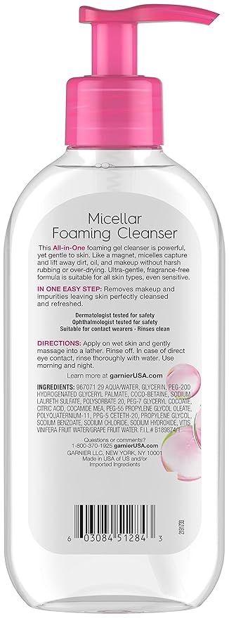 micellar foaming cleanser