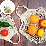 NUDFSY 2Pcs String Bag Net Bags Reusable Mesh Produce Bags Grocery Shopping view 3