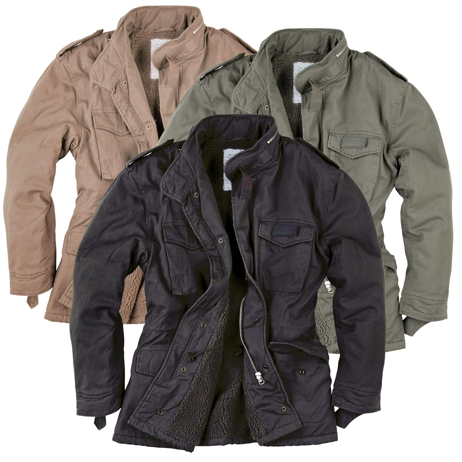 paratrooper winter jacket olive washed