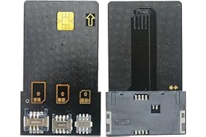 Gialer 4 in 1 Smart Card sim Card Adapter for IC Card, SIM Card with 2FF 3FF 4FF Mini Micro Nano Size