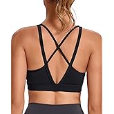 RUNNING GIRL High Impact Sports Bras for Women, High Support Running Sports Bra Moulded Cup Strappy Sports Bras