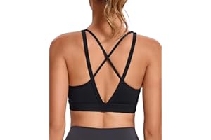 RUNNING GIRL High Impact Sports Bras for Women, High Support Running Sports Bra Moulded Cup Strappy Sports Bras