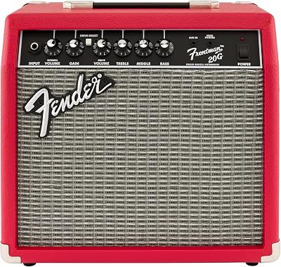 Fender Frontman 20G 20W Guitar Amp Red 8" Speaker 1/8” AUX Headphones