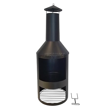 Extra Large 135cm Garden Chimenea Fire Pit Patio Heater Outdoor