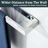 SAYAYO Towel Holder Wall Mounted Chrome 20 cm SUS304 Stainless Steel view 5