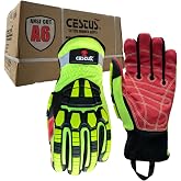 Cestus 3207, Impact Work Gloves, Coarse Palm, ANSI A6 Cut Resistant