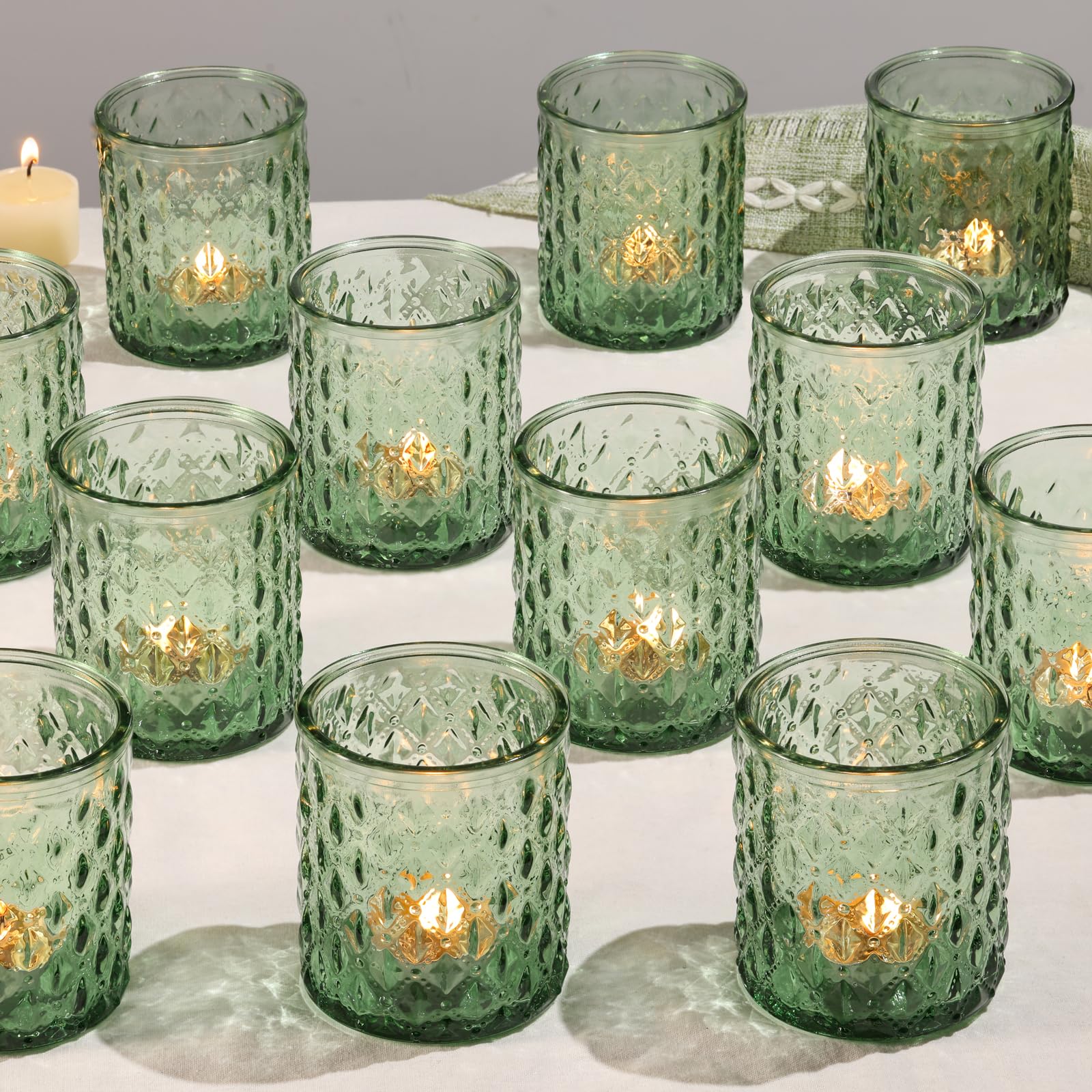 Photo 1 of 1 Pcs Green Large Votive