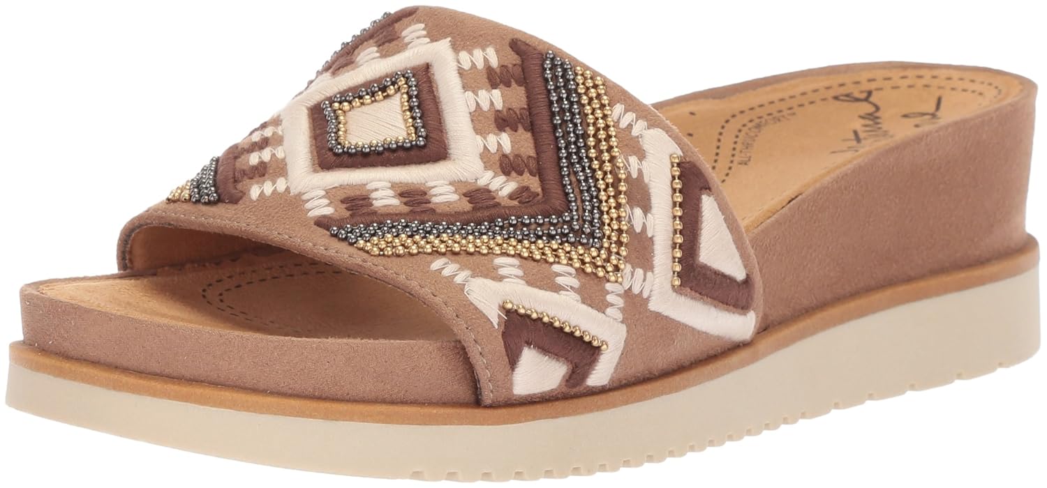 natural soul women's kiki slide sandal