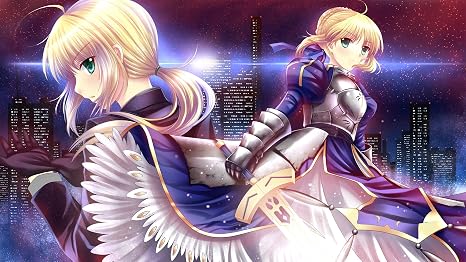 Posterhouzz Wall Poster Tv Show Fatezero Saber Anime Girl