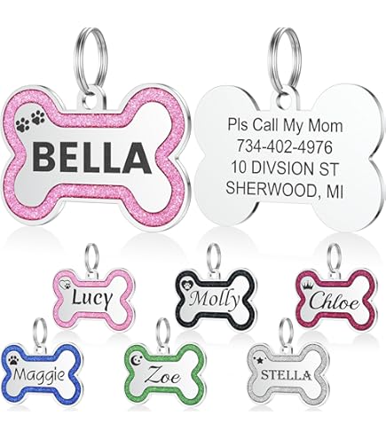 Amazon Aluminum Pet Tags GOTAGS Anodized Aluminum Personalized Dog