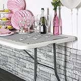 Harbour Housewares 180cm Rectangle Folding Heavy Duty Trestle Table White view 2