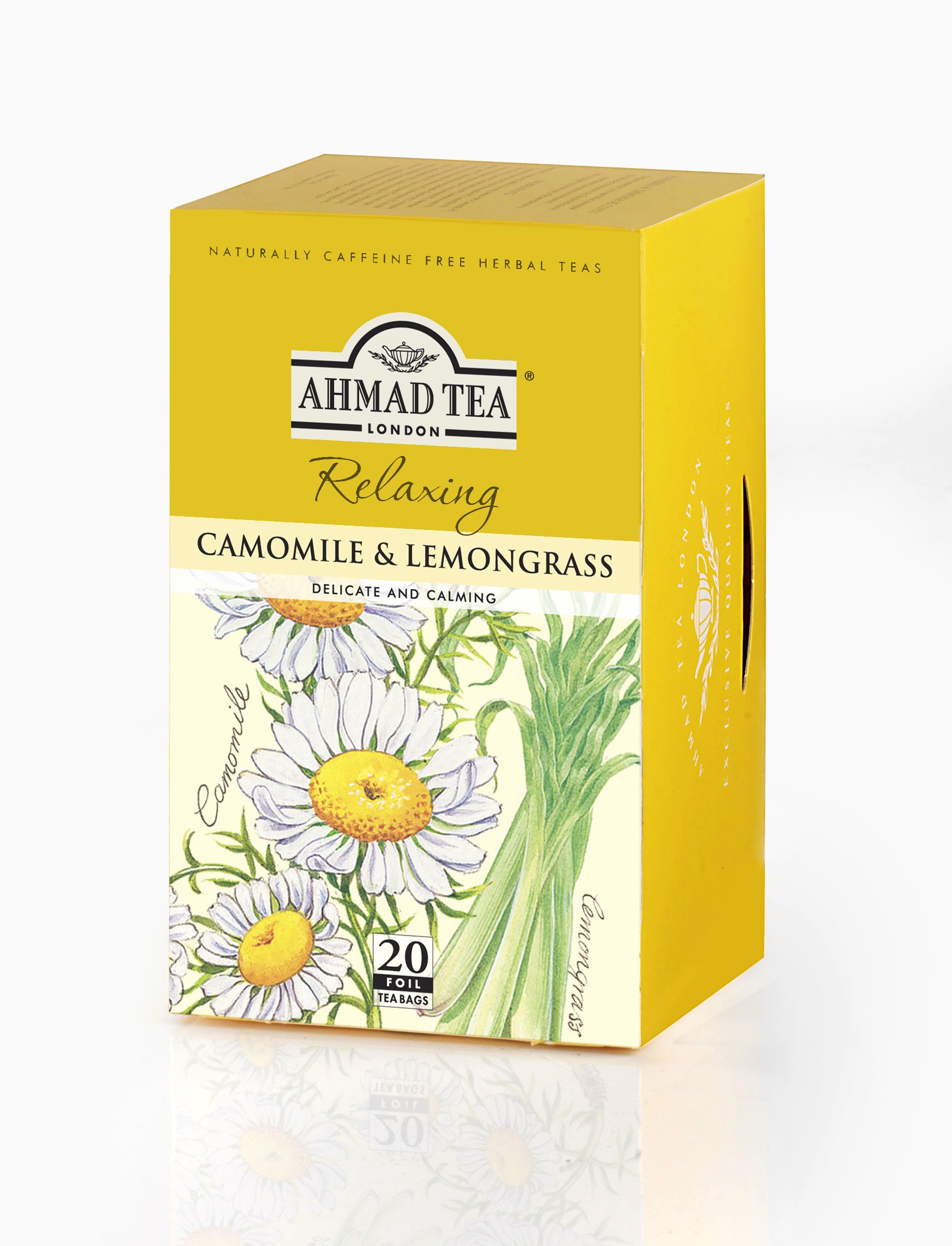 Ahmad Tea Camomile & Lemongrass Infusion, 20Count Tea Bags (Pack of 6