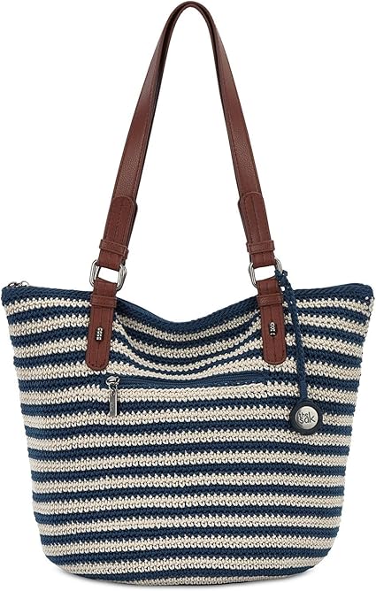 sak silverwood crochet shopper