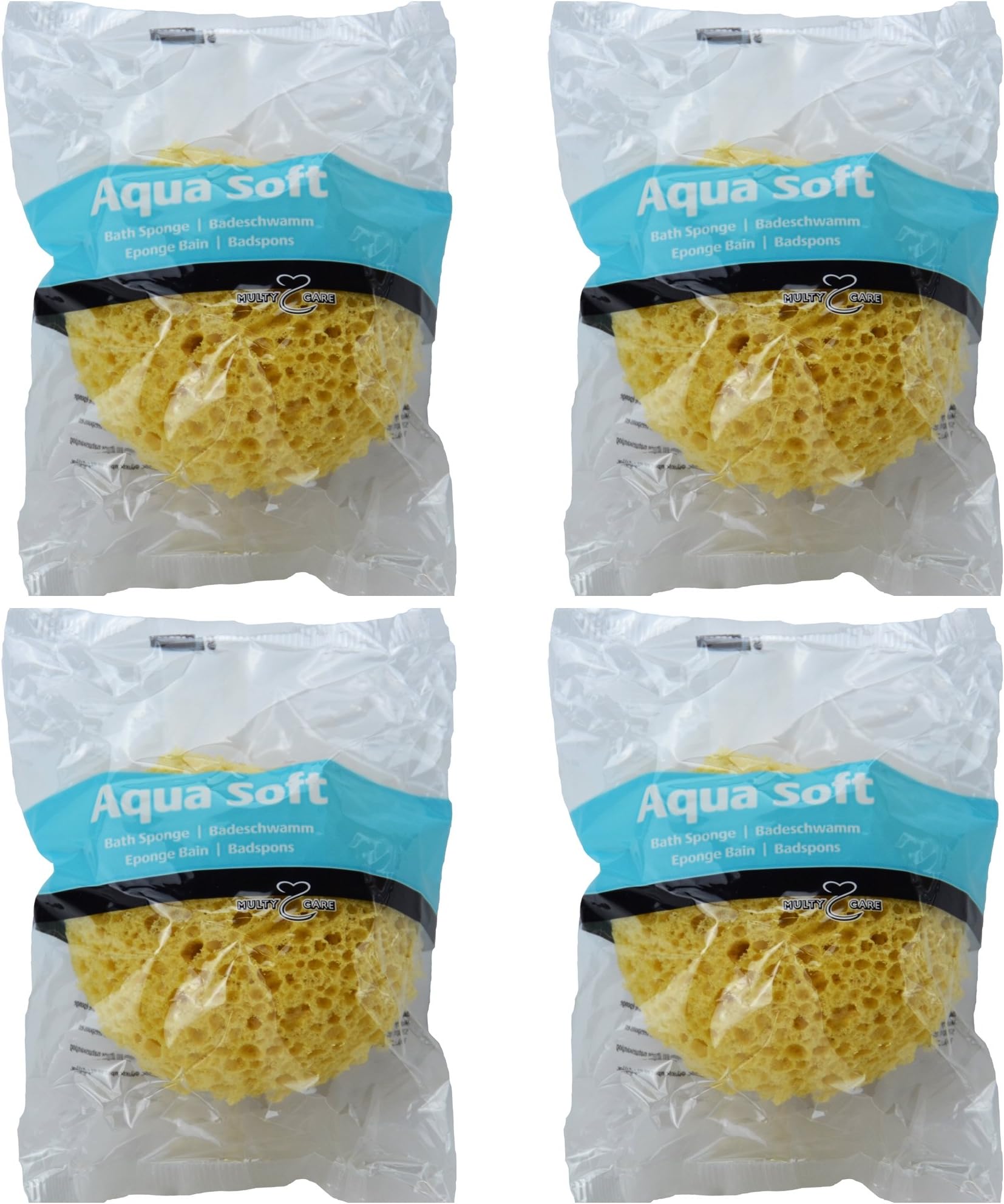 4 X Multy Luxury Bath Sponge by Multy