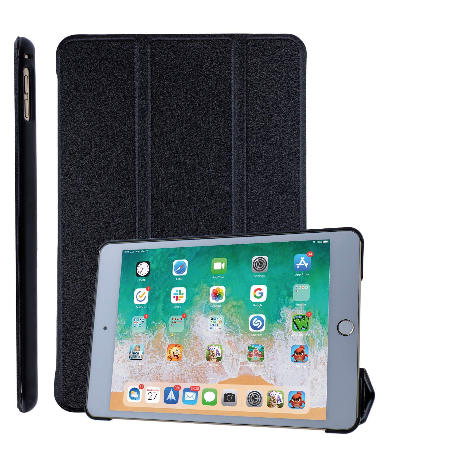 COOVY® Ultra Slim Cover for Apple iPad mini 5 (Model 2019) Smart Protective Cover Case Cover with Standing function and Auto Sleep/Wake up I black