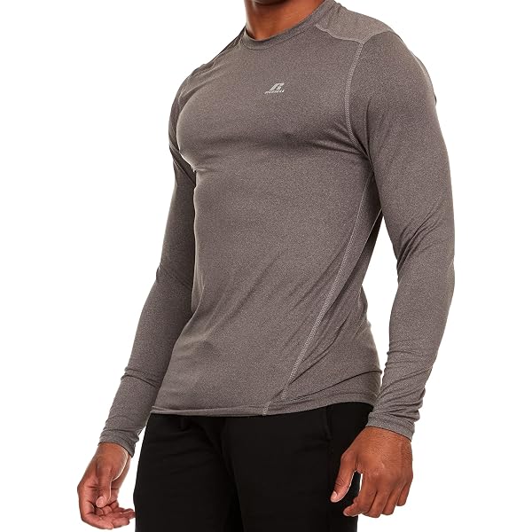 Hanes Men's X-Temp Long Sleeve T-Shirt – Charcoal Heather, Big 2X (50/52) – Moisture Wicking, Odor Control