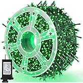 164Ft 500 LED Green St. Patrick's Day Lights, Waterproof 8 Twinkle with Memory Functions Green String Lights for Indoor Outdoor Tree Garden St. Patrick's Day Decoration