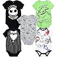 Disney Nightmare Before Christmas Sally Jack Skellington Baby Girls 5 Pack Bodysuits Newborn to Infant