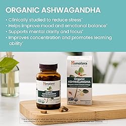 Himalaya Organic Ashwagandha, 90 Day Supply, Herbal