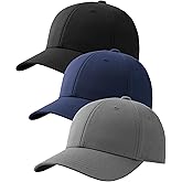 FURTALK Mens Structured Baseball Cap Adjustable Washed Cotton Golf Dad Hat Plain Classic Hats for Men