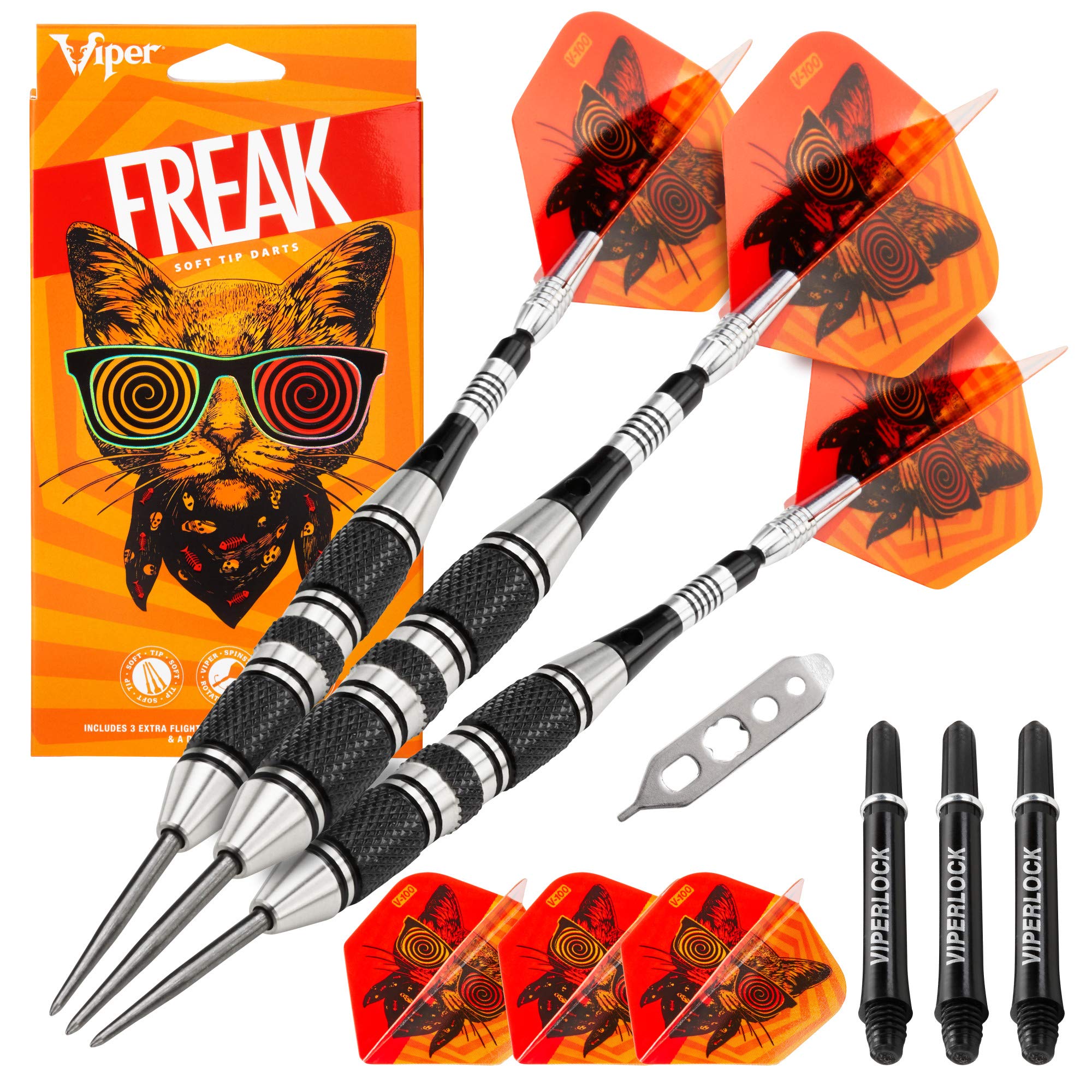 Viper "The Freak Steel Tip Darts, Grooved Barrel, 22 Grams — image 1